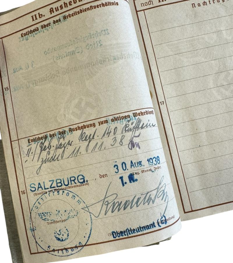 Wehrpass Gebirgsjäger Regt. 140 (KIA)