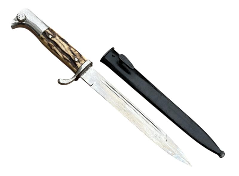 Wehrmacht Dress Bayonet with Stag Horn Grips