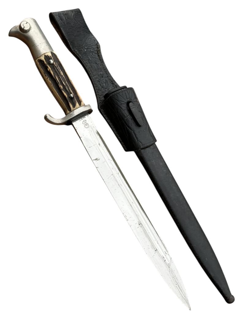 Wehrmacht Dress Bayonet with Stag Horn Grips