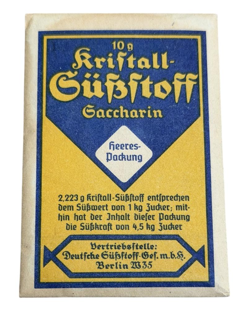 Third Reich era Sweetener for Drinks