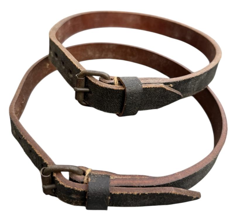 2x leather Wehrmacht utility straps
