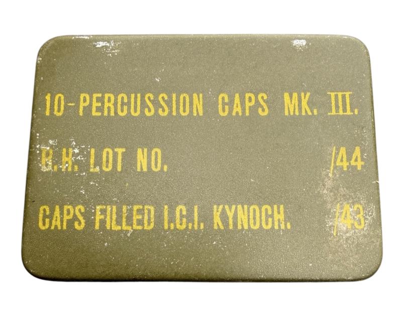 British WW2 metal Percussion Caps Can