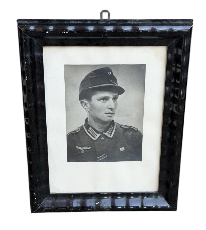 Framed Wehrmacht Portrait Photograph