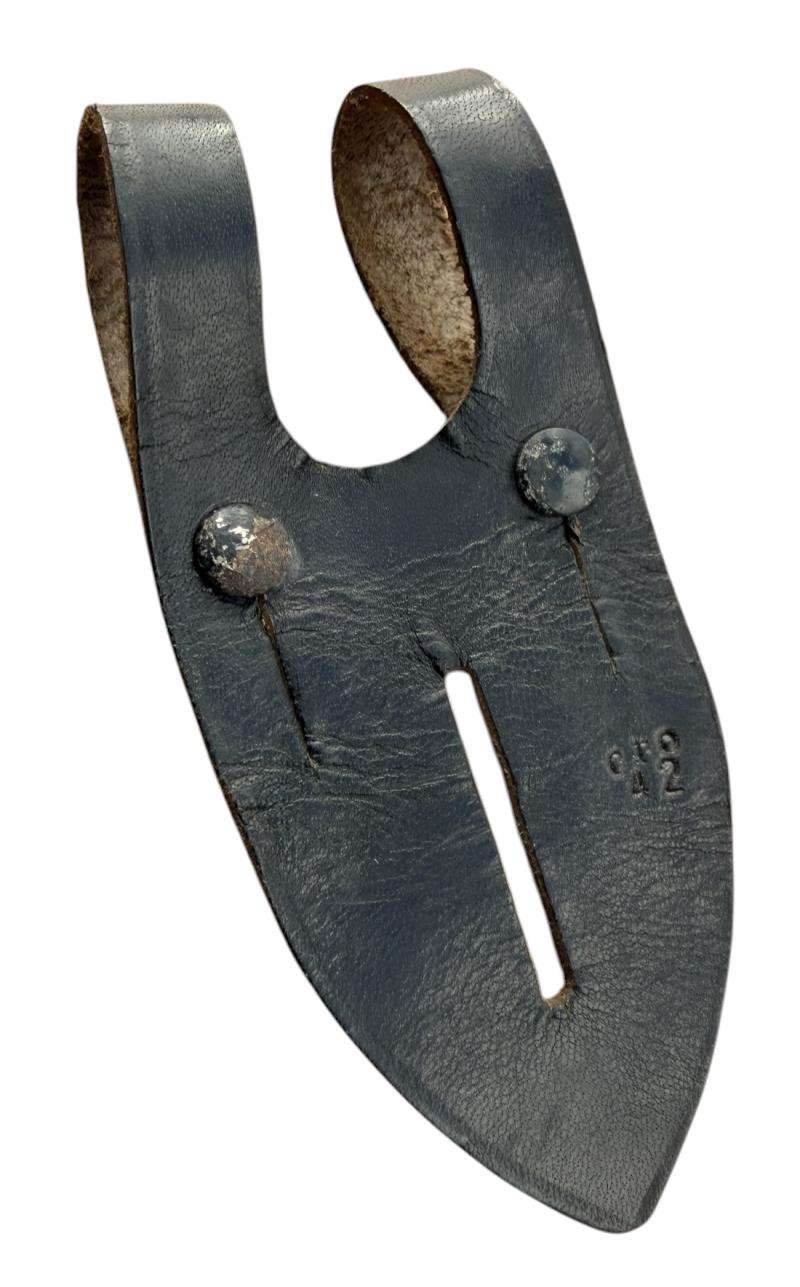 Wehrmacht Binoculars leather button attachment piece.