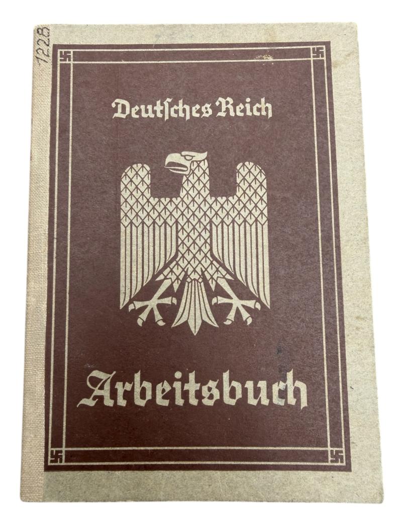 Third Reich Arbeidsbuch “Junker-Flugzeugwerk A.G.”