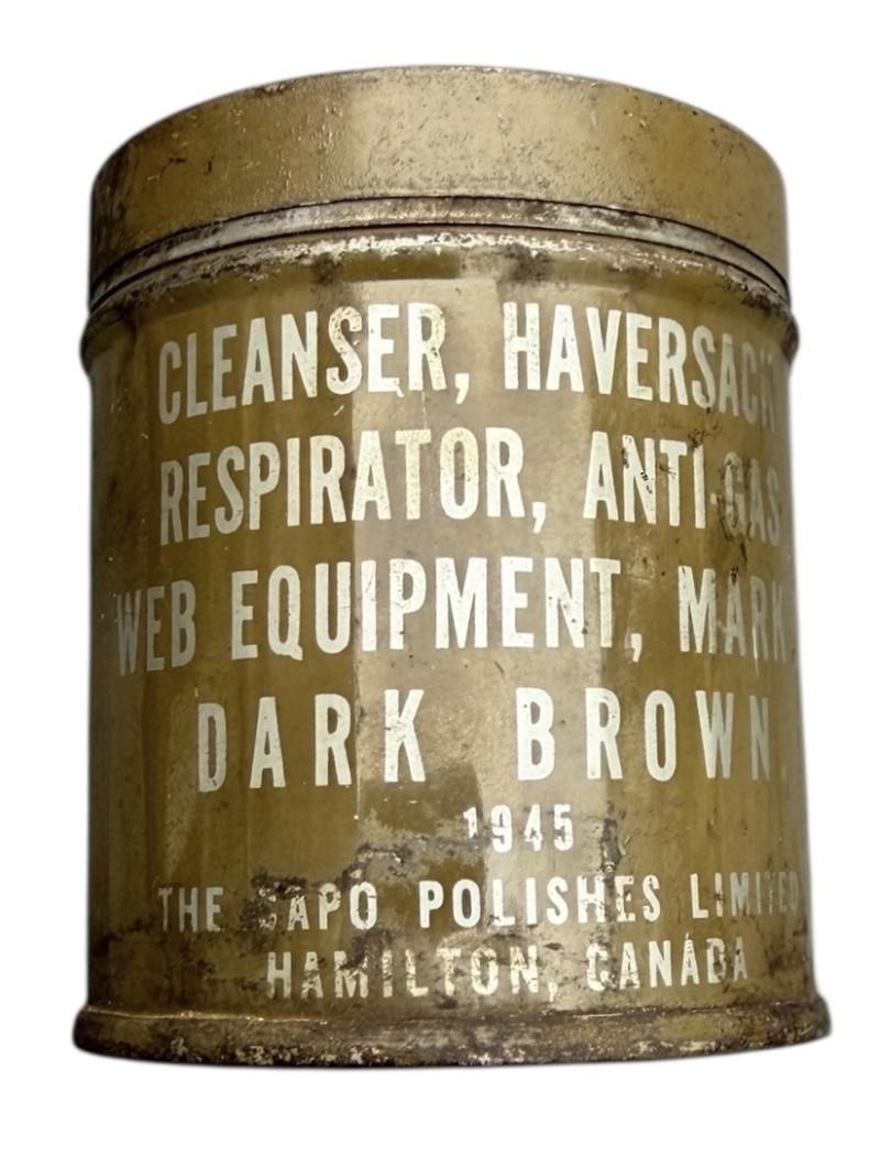 Canadian WW2 metal can Respirator Anti Gas