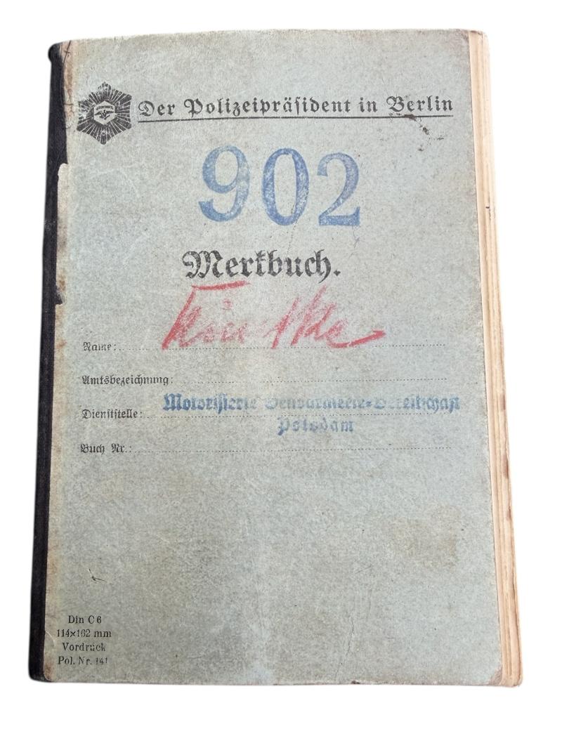 Tunic, Helmet and Document Motorisierte Gendarmerie