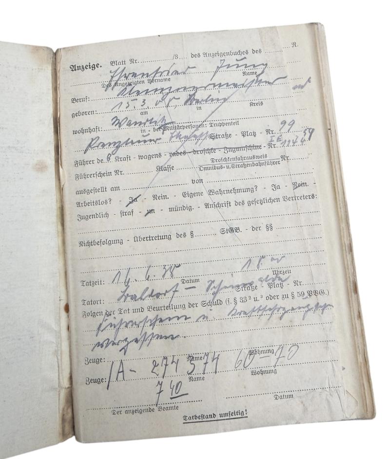 Tunic, Helmet and Document Motorisierte Gendarmerie