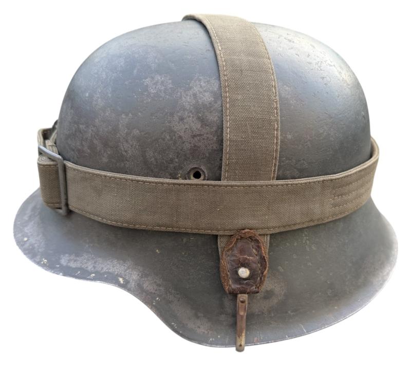 Wehrmacht M42 ND Helmet with Breadbag Strap
