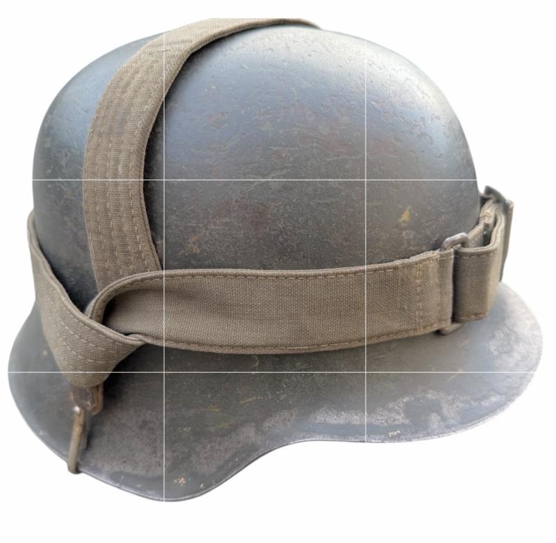 Wehrmacht M42 ND Helmet with Breadbag Strap