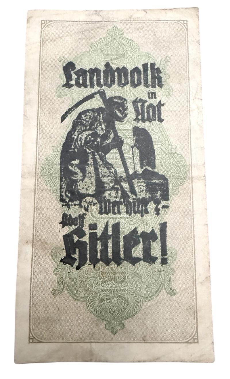 Third Reich Hate Banknote (Nazi Propaganda)