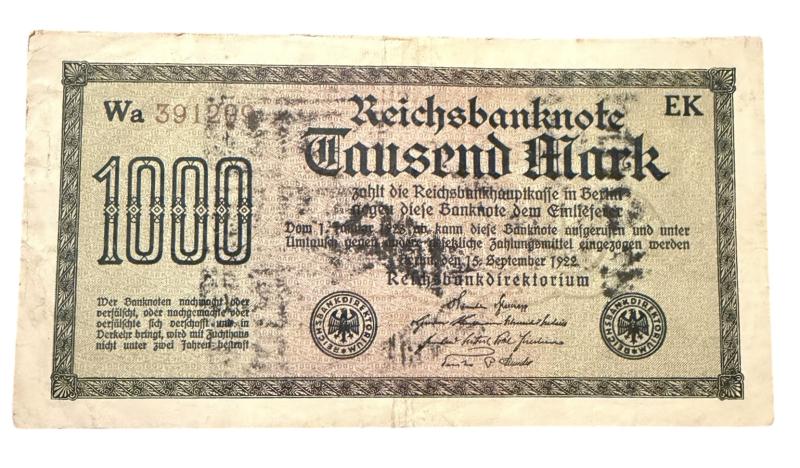 Third Reich Hate Banknote (Nazi Propaganda)