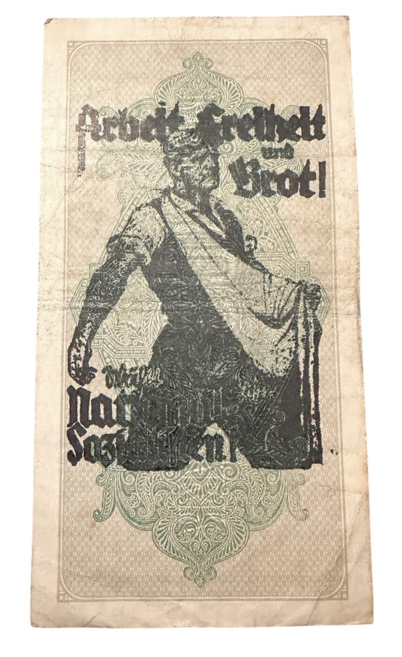 Third Reich Hate Banknote (Nazi Propaganda)
