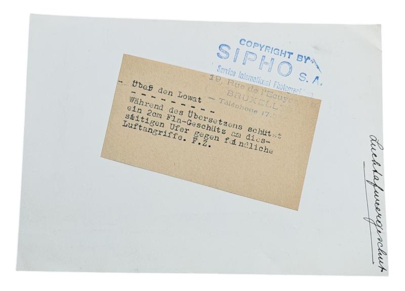 Luftwaffe Press Photographe 2cm Flak 38