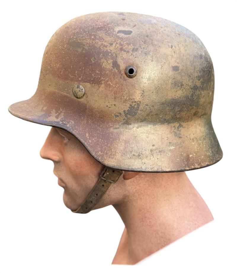 Wehrmacht M40 sawdust Camo Helmet