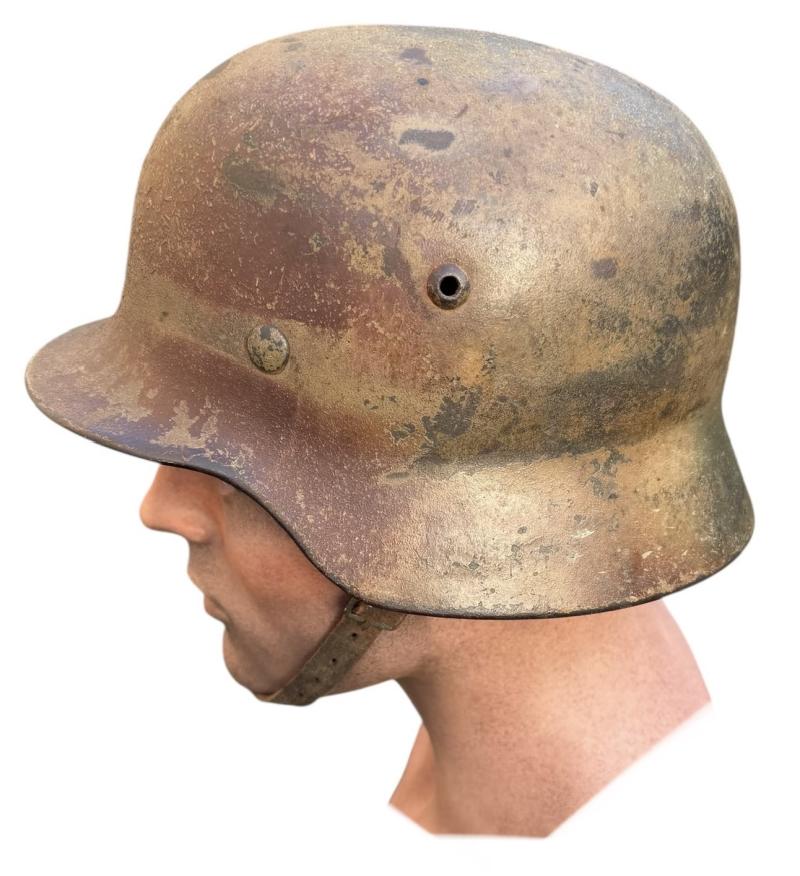 Wehrmacht M40 sawdust Camo Helmet