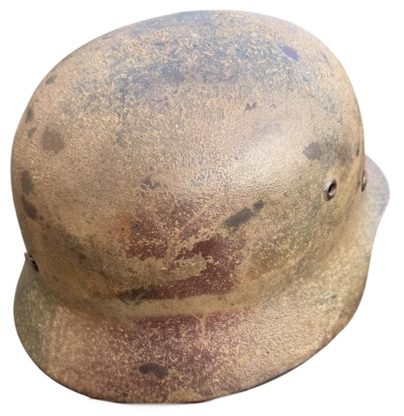 Wehrmacht M40 sawdust Camo Helmet