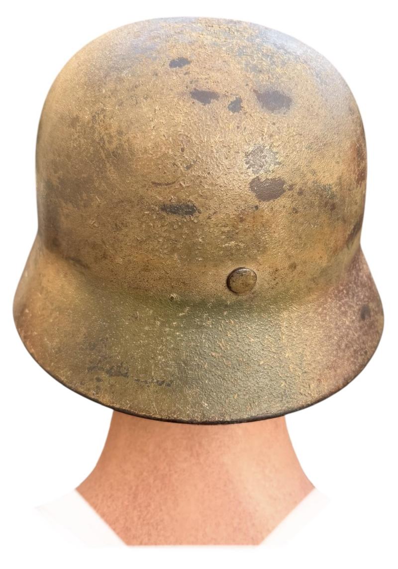 Wehrmacht M40 sawdust Camo Helmet