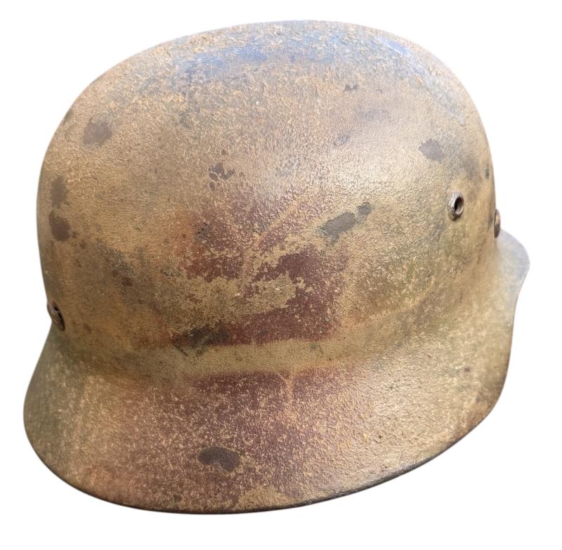 Wehrmacht M40 sawdust Camo Helmet