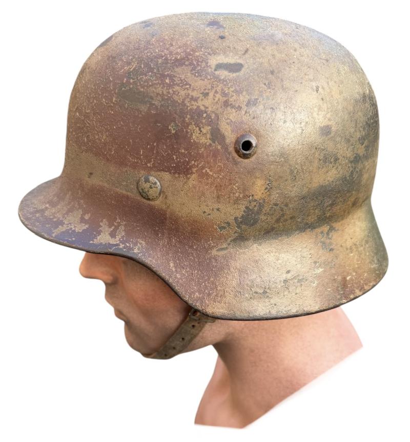 Wehrmacht M40 sawdust Camo Helmet