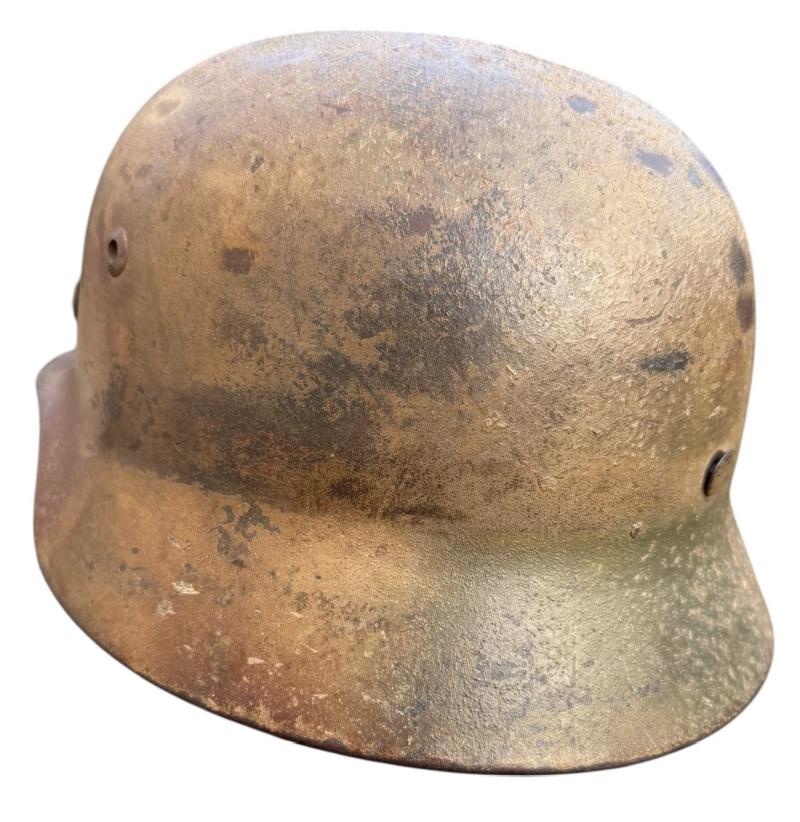 Wehrmacht M40 sawdust Camo Helmet