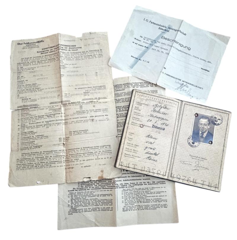 Third Reich Foreigner Worker ID (Pass)