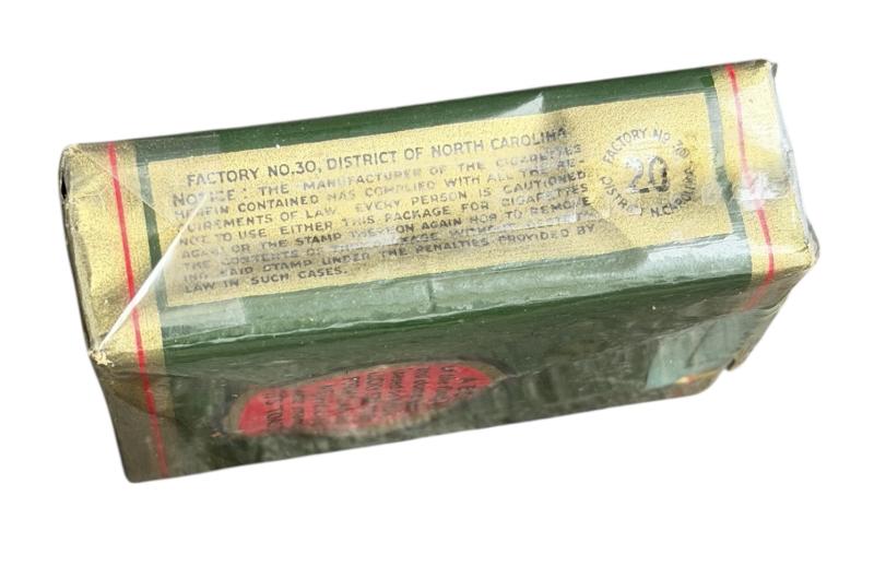 US WW2 Lucky Strike Cigarettes in early green package
