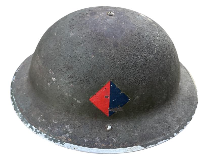 British WW2 Brodie type Helmet with Royal Artillery Flash