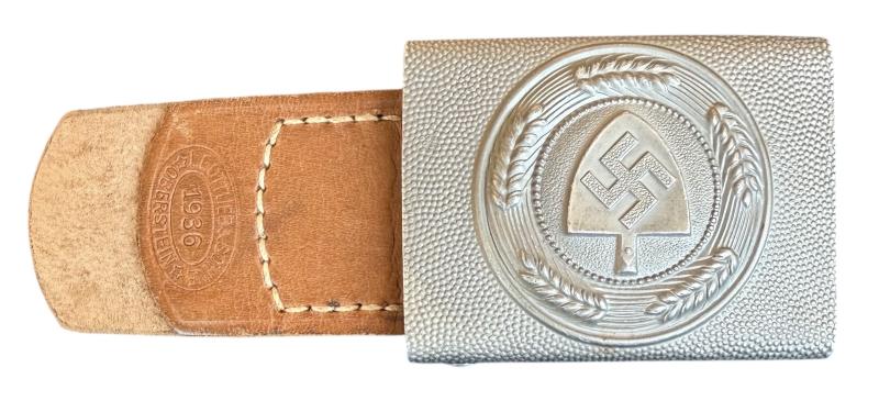 Reichs Arbeids Dienst Belt Buckle with Tab