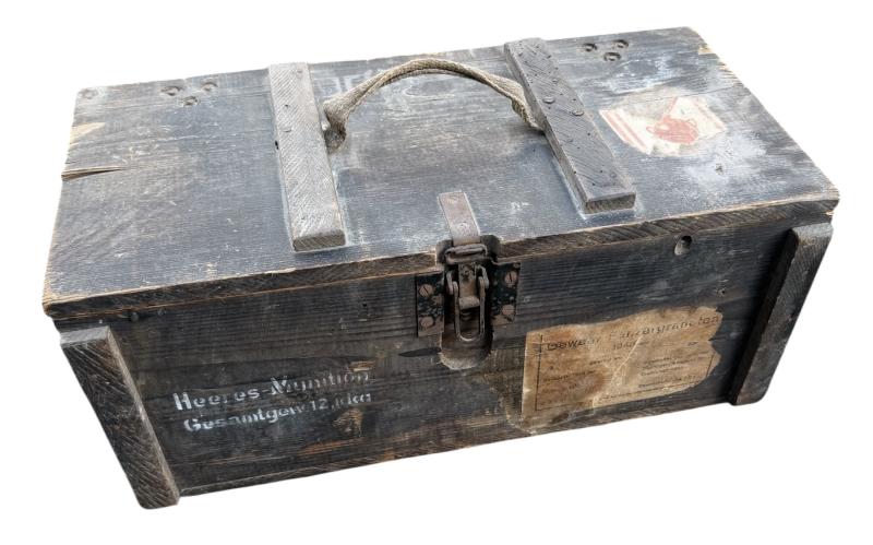 Wehrmacht wooden Gew.-Pz. Gr. Ammunition Case