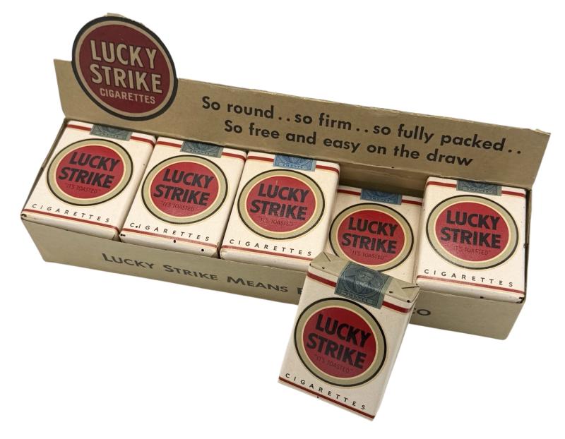 US WW2 Lucky Strike Clipboard box with 10 packages