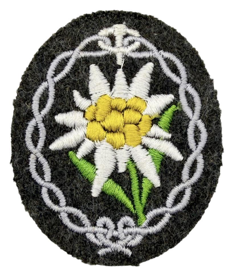 Wehrmacht Gebirgsjäger Edelweiss Cloth sleeve Insignia