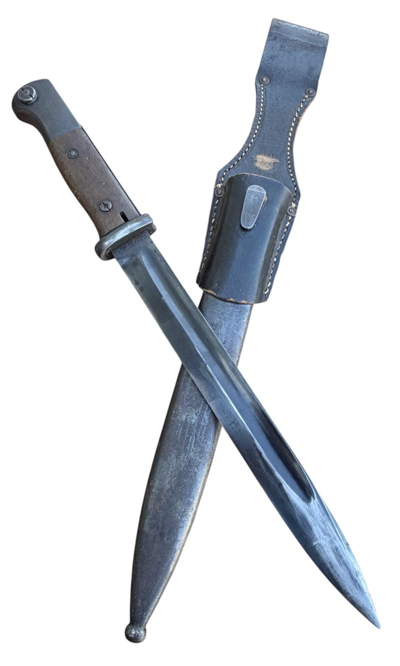 K98 Bayonet with leather Frog