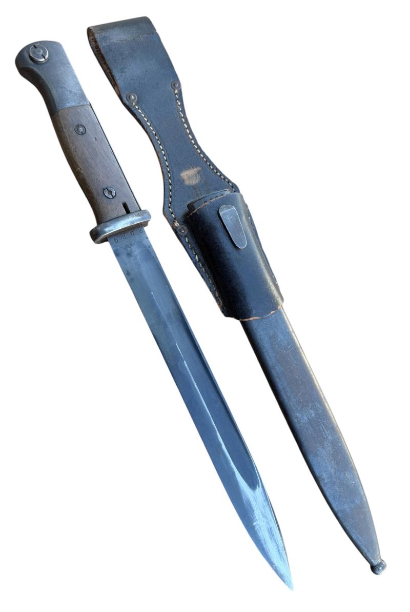 K98 Bayonet with leather Frog