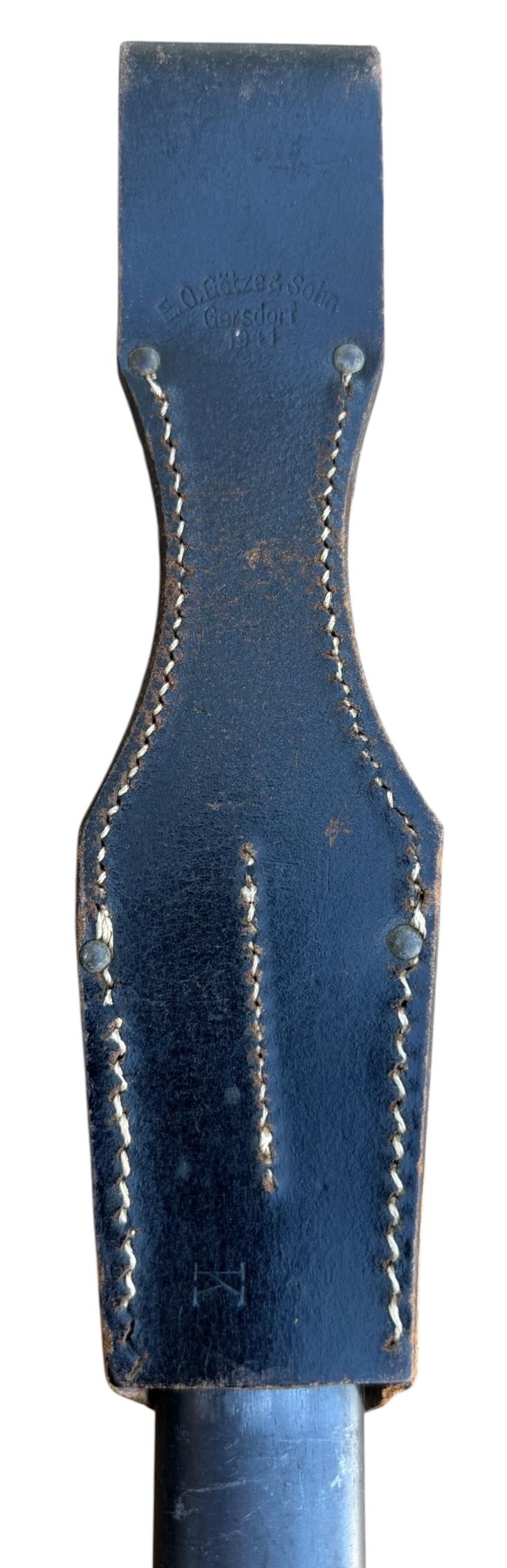 K98 Bayonet with leather Frog