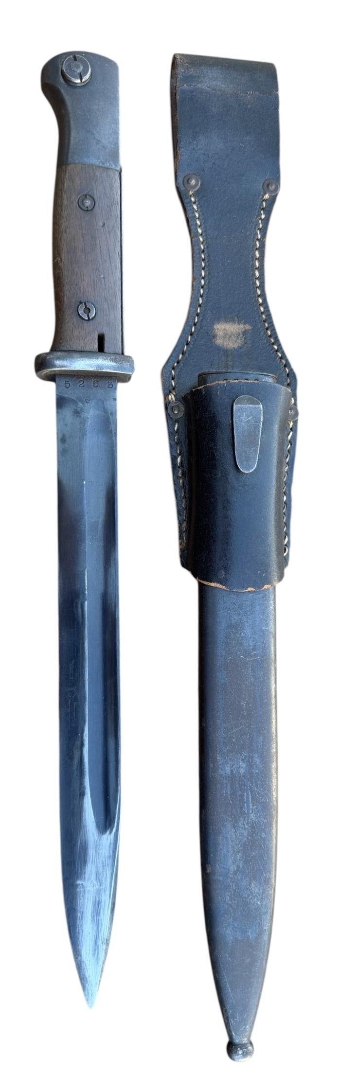 K98 Bayonet with leather Frog