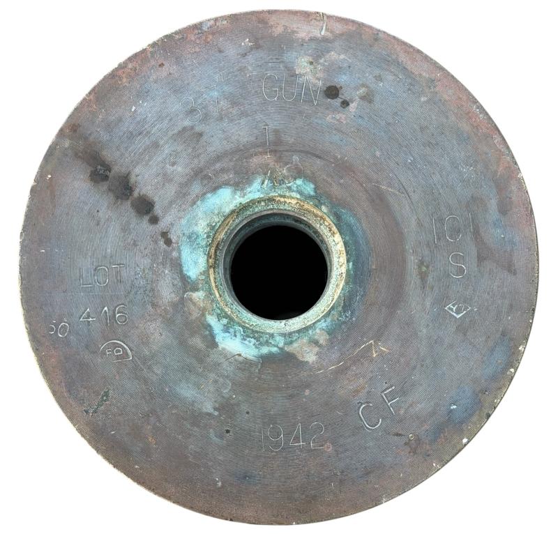 British WW2 QF 3.7-Inch AA Gun Brass Shell/Casing