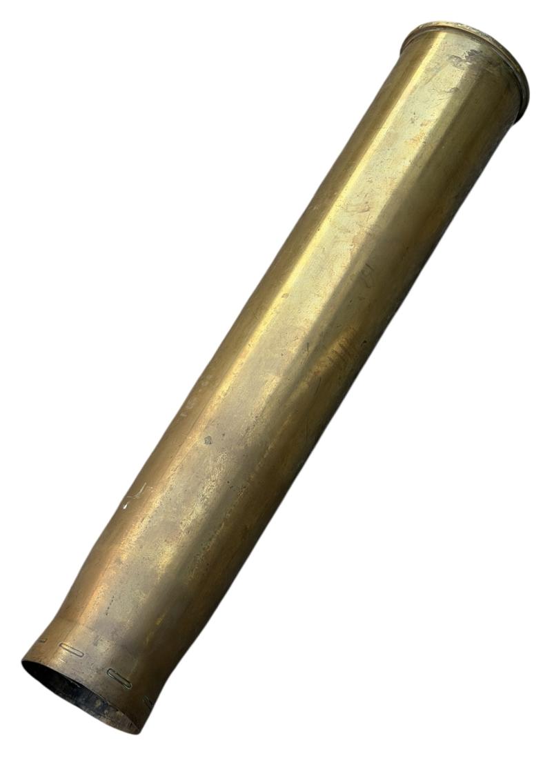 British WW2 QF 3.7-Inch AA Gun Brass Shell/Casing