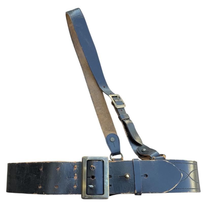 US WW2 Officers Belt and Shoulder Strap