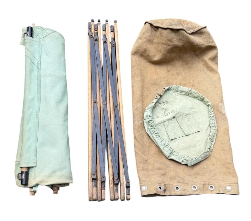 British WW2 Officers Holdall Bag with folding Field Bed