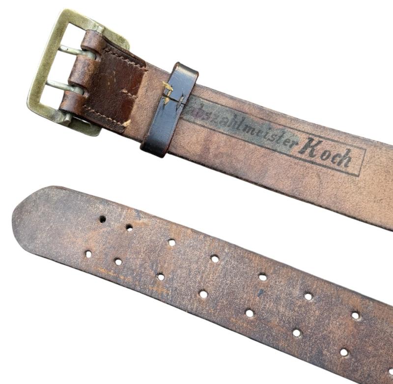 Wehrmacht chocolate brown Dubble Claw Buckle Belt