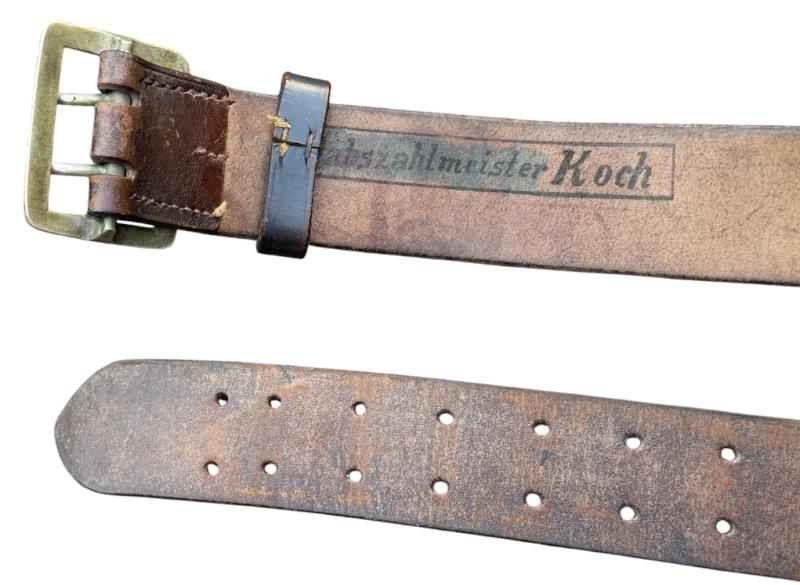 Wehrmacht chocolate brown Dubble Claw Buckle Belt