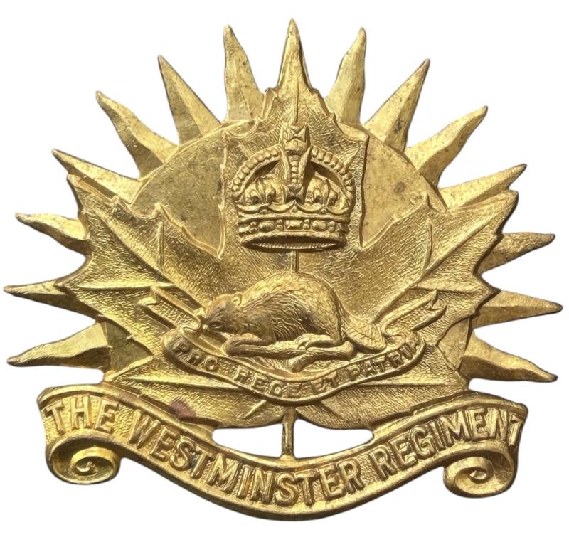 Canadian WW2 “The Westminster Regiment” Cap Badge