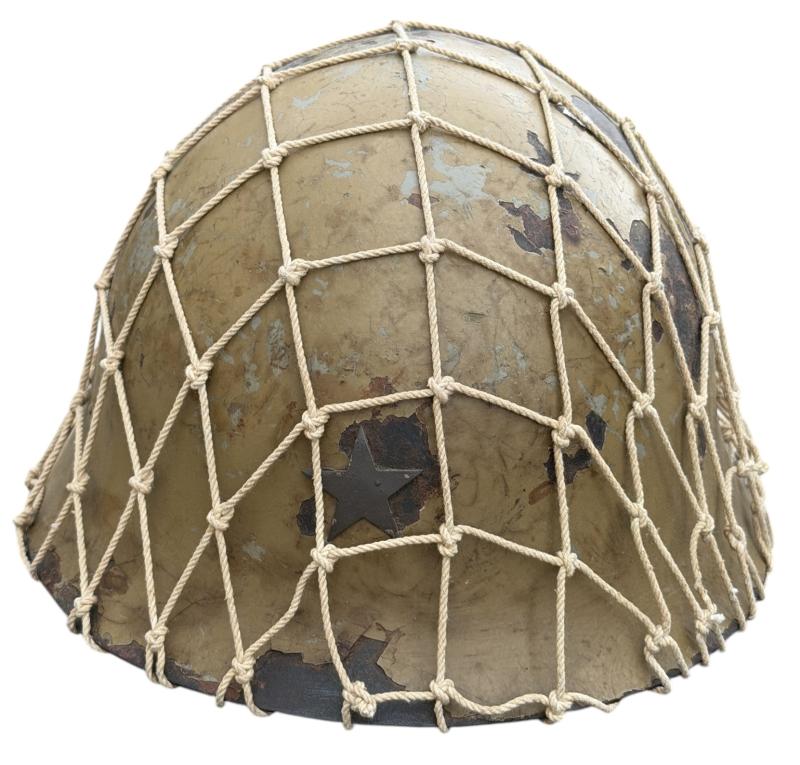 Japanese T90 combat Helmet with camo net