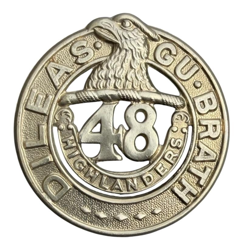 Canadian WW2 48th Highlanders Glengarry Cap Badge