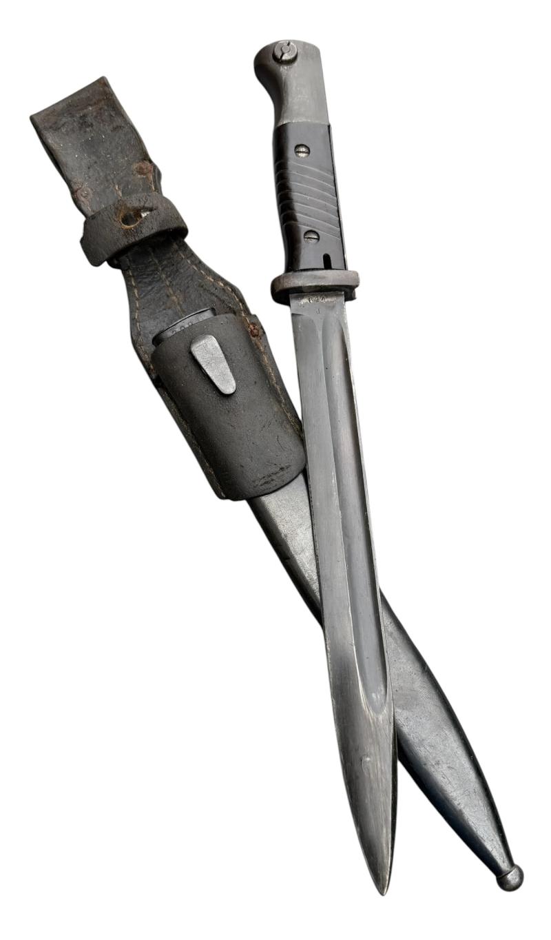 K98 Bayonet with leather Frog