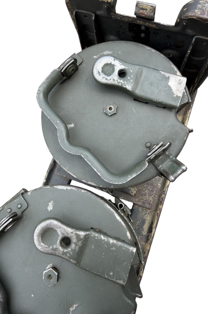 Very nice used MG34/42 Machinegun ammunition drums in carrying frame.