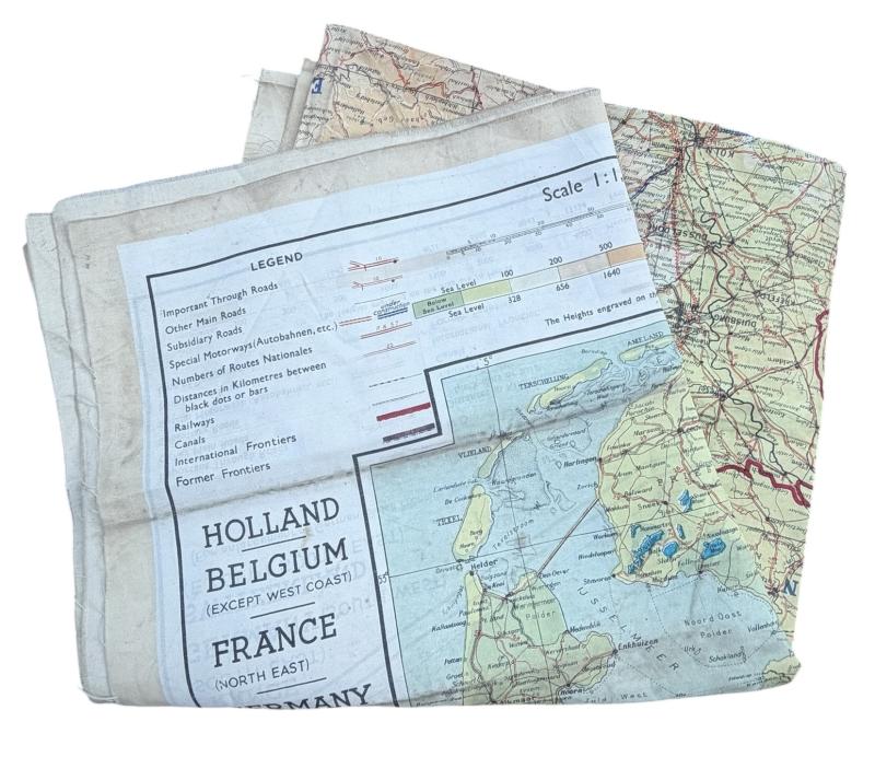 British/US WW2 Silk Escape Map