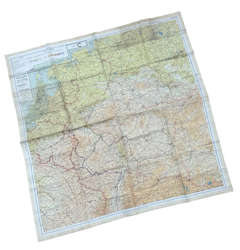 British/US WW2 Silk Escape Map
