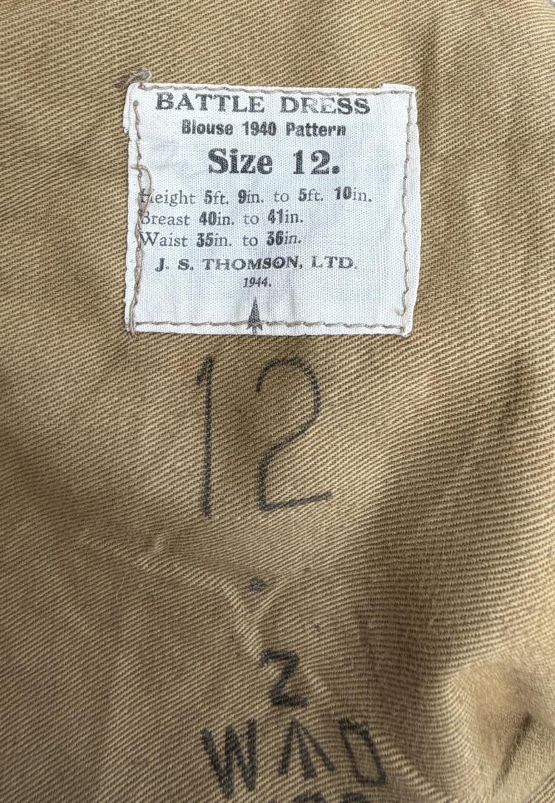 British WW2 P40 Battle Dress Tunic
